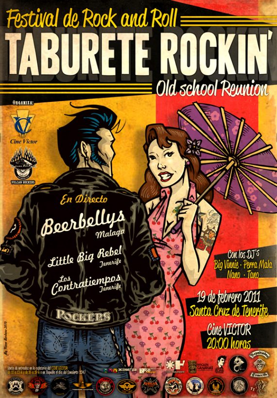 Taburete Rockin' Festival 19 Febrero 2011