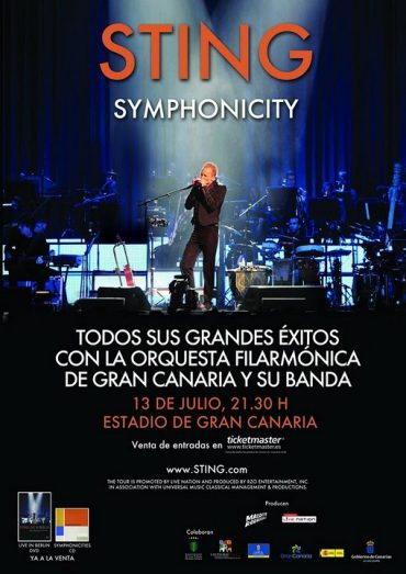 Sting Symphonicity 13 de julio de 2011 en Las Palmas de Gran Canaria