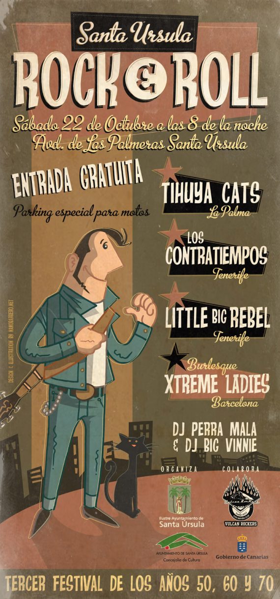 Cartel Santa Úrsula Rock and Roll