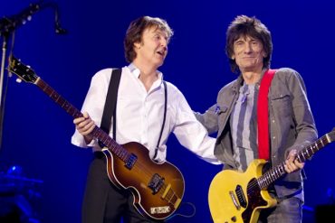 Ronnie Wood y Paul McCartney en el O2 London