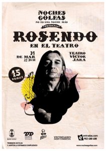 Rosendo, 31 de marzo en concierto, Vecindario, Gran Canaria