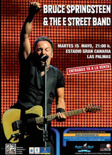 Bruce Springsteen & The E Street Band Estadio de Gran Canaria Las Palmas 15 mayo 2012