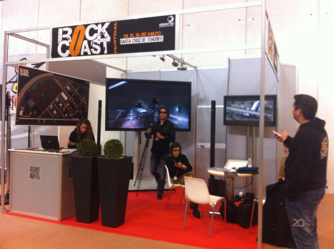 Stand en Fitur 2012 del Festival RockCoast de LM Producciones