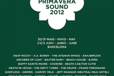 Primavera Sound Festival, Barcelona, Mayo-Junio 2012.