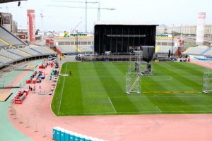 Fotos del Estadio de Gran Canaria, en Las Palmas a día de hoy para el concierto de Bruce Springsteen & The E Street Band. Fotos de nuestro compañero de Dirty Rock, Esteban Campos Trujillo.