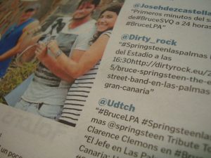 Dirty Rock en la de prensa de Gran Canaria para ver a Bruce Springsteen & the E Street Band en Las Palmas