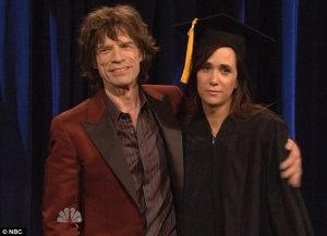 Mick Jagger y Kristen Wiig del Saturday Night Live 2012