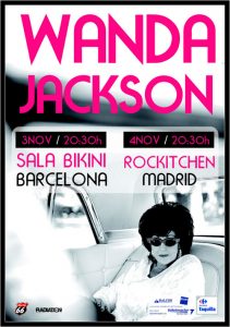 Wanda Jackson el pasado año en Barcelona y Madrid, además de Torremolinos