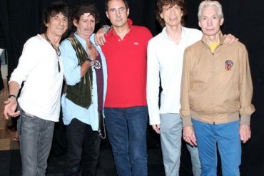 Gay Mercader con The Rolling Stones. Exposición Live Music Experience 2012