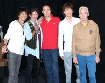 Gay Mercader con The Rolling Stones. Exposición Live Music Experience 2012