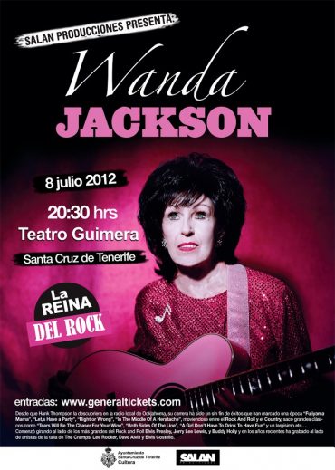 Wanda Jackson Teatro Guimerá 8 julio Santa Cruz de Tenerife 2012