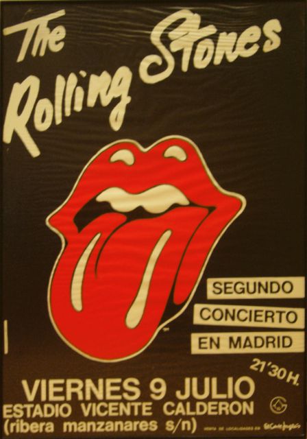 The Rolling Stones Madrid 1982 poster 7 y 9 de julio 1982