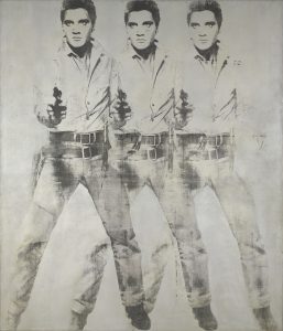 Elvis Presley 35 aniversario de su muerte, 16 de agosto de 2012. Cuadro de Andy Warhol