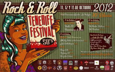 10º Tenerife Festival 50's Rock and 'Roll 2012 organizado por Vulcan Rockers. Cartel realizado por Nano Barbero