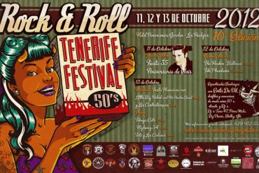 10º Tenerife Festival 50's Rock and 'Roll 2012 organizado por Vulcan Rockers. Cartel realizado por Nano Barbero