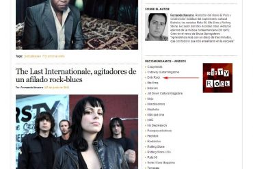 Fernando Navarro La Ruta Norteamericana de El País recomienda Dirty Rock 25 junio 2012