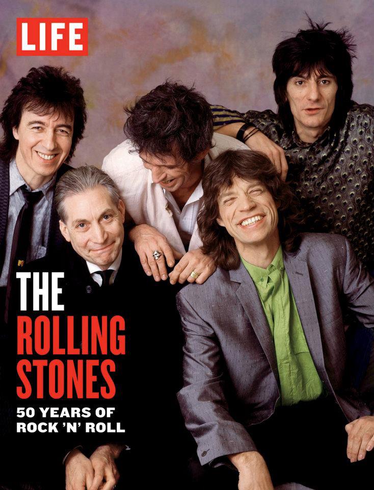 The Rolling Stones portada en la revista LIFE. "LIFE The Rolling Stones 50 Years of Rock and Roll"