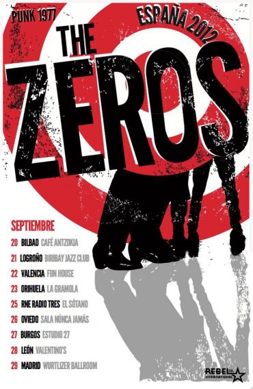The Zeros en su nueva gira española 2012, llegan los Ramones mejicanos
