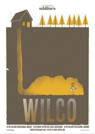 Wilco cartel gira española octubre 2012. Ciclo "Conciertos Sublimes"