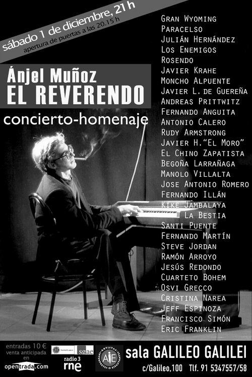 Concierto Homenaje a Angel Muñoz El Reverendo 1 diciembre 2012