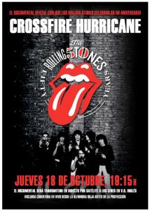 "CrossFire Hurricane" estreno del documental de The Rolling Stones el 18 de octubre