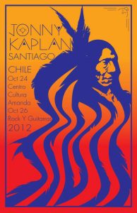 Jonny Kaplan en Chile en octubre centro de cultura Amanada 24 de octubre y Rock y Guitarras el 26 de octubre 2012
