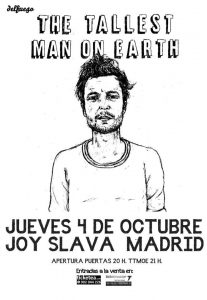 The Tallest Man on Earth gira española de presentación "There's No Leaving Now"