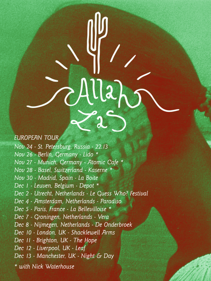 Allah Las 2012 gira europea y Madrid 30 de noviembre