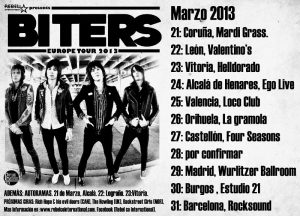 Biters gira española 2013