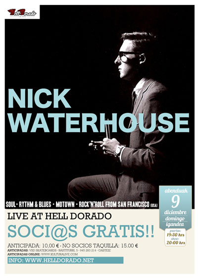 Nick Waterhouse en Vitoria Gasteiz Helldorado 9 de diciembre 2012