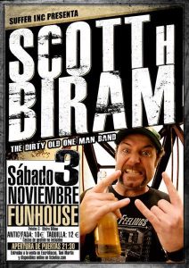 Scott H. Biram en Madrid 3 de noviembre 2012 gira española y Europea