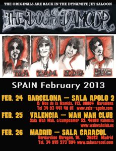 The Dogs D'Amour gira en España en febrero 2013 Barcelona Valencia y Madrid