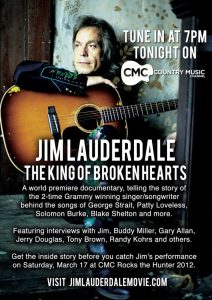 Jim Lauderdale The King of Broken Hearts documental  documentary estreno Premiere 2012