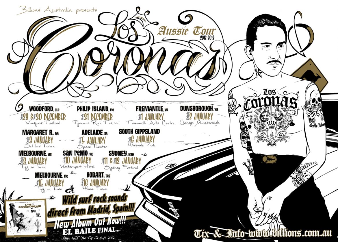 Los Coronas gira en Australia en diciembre y enero 2013 y nuevo disco