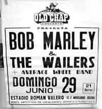 Bob Marley en Madrid 1980