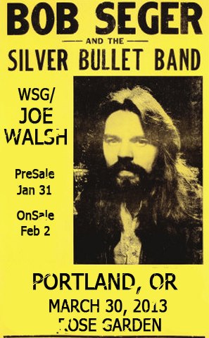 Bob Seger and the Silver Bullet Band con Joe Walsh nueva gira