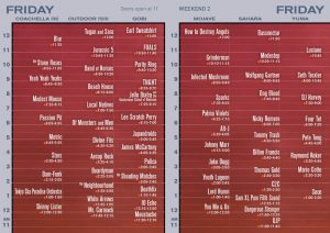 Coachella Festival 2013 horarios viernes 19 abril