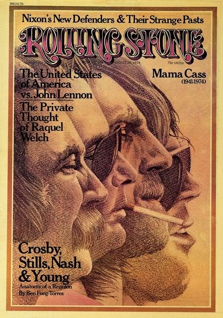 Crosby, Stills, Nash & Young, nuevo disco en directo de su reunión del 74 conocida como “CSNY Live ’74″ o gira “Doom Tour”