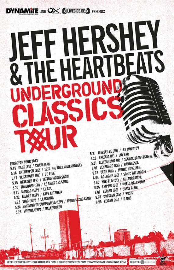 Jeff Hershey & The Heartbeats regresa a España con su gira Underground Classics Tour