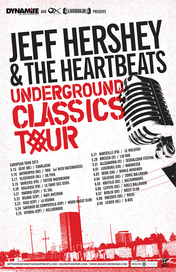 Jeff Hershey & The Heartbeats regresa a España con su gira Underground Classics Tour