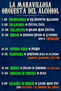 La Maravillosa Orquesta del Alcohol, gira tour 2013