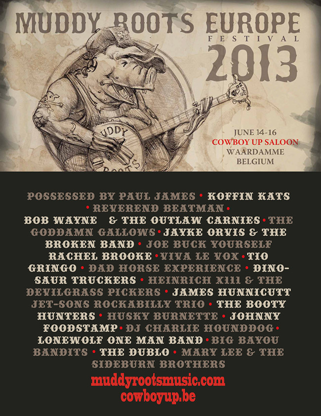 Muddy Roots Europe 2013 segunda edición del festival