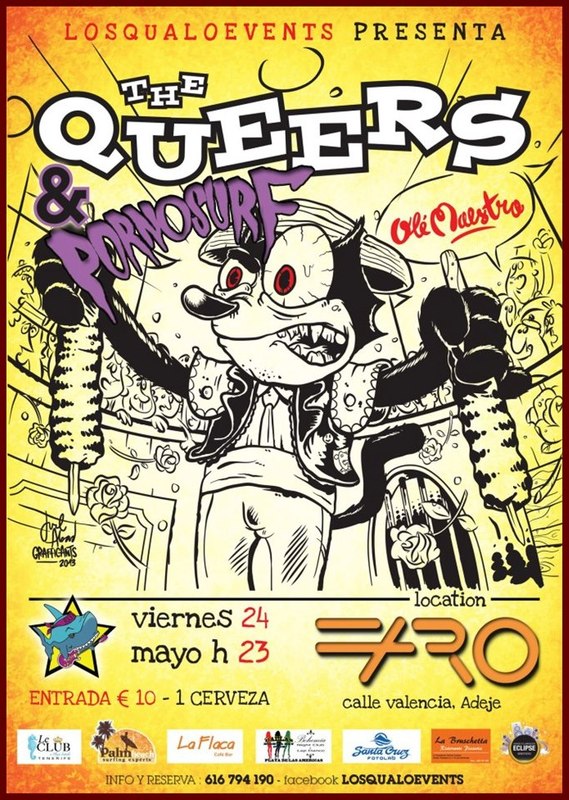 The Queers y Pornosurf en Adeje el Faro 24 de mayo Tenerife Canarias