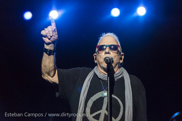 Eric Burdon en el concierto ofrecido en el Auditorio de Las Palmas de Gran Canaria.