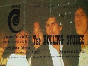 The Rolling Stones Madrid 7 julio 1982