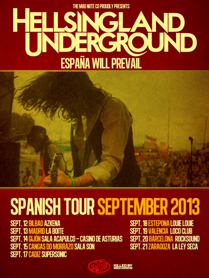 Hellsingland Underground 2013 Spanish Tour gira española