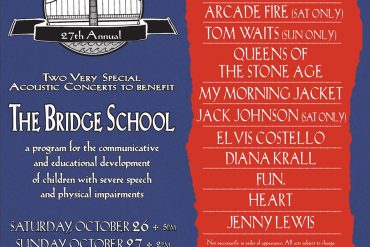 The 27th Annual Bridge School Benefit Concert con CSN&Y, Tom Waits o My Morning Jacket entre otros