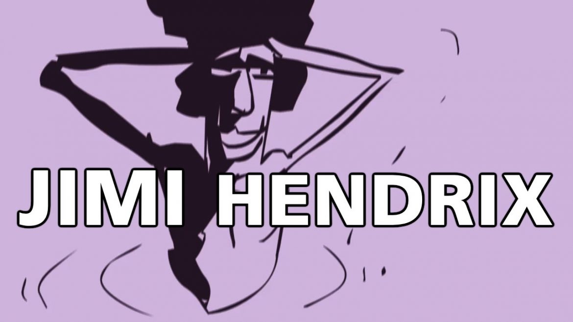 Jimi Hendrix y su última entrevista animada