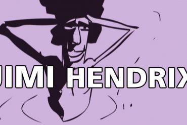 Jimi Hendrix y su última entrevista animada