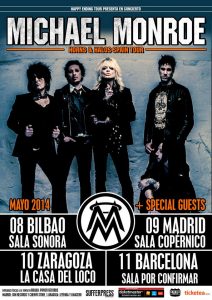 Michael Monroe regresa a España con una nueva gira en mayo